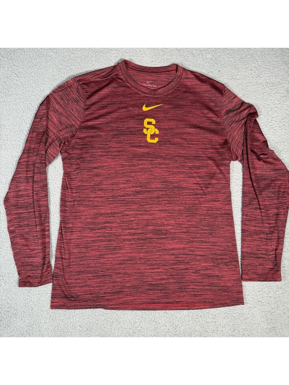 USC Trojans Nike Nike Tee Long Sleeve Shirt Men's Cardinal Used L